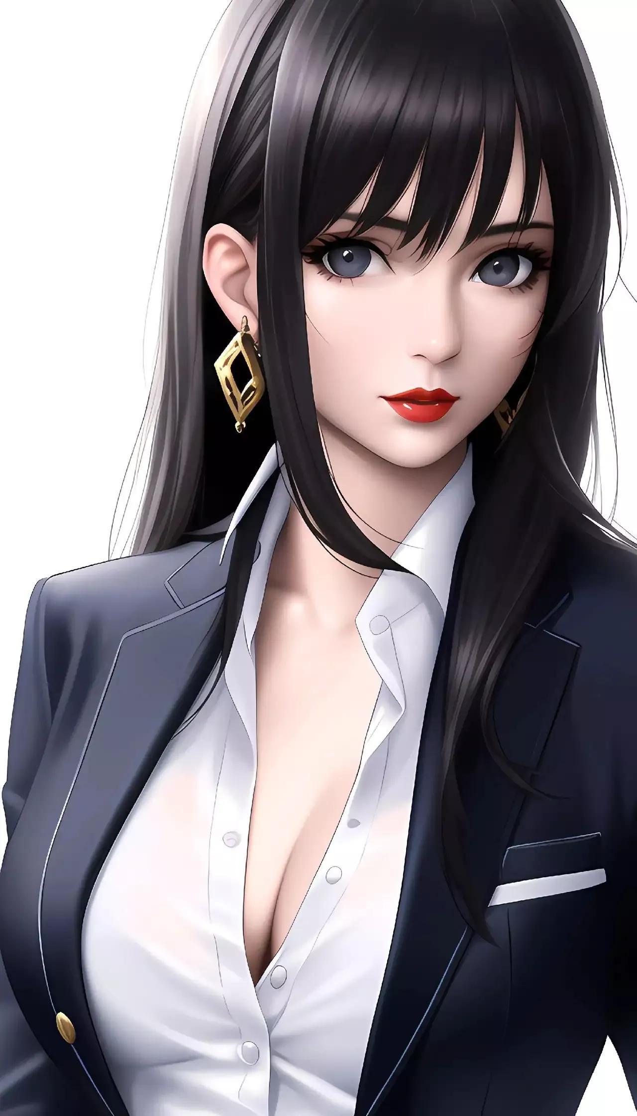 美女动漫图,自然美景的心灵之旅