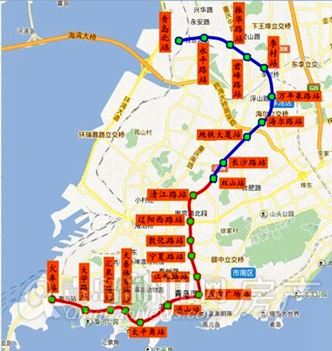 青岛地铁3号线最新路线图，自然美景的探索之旅