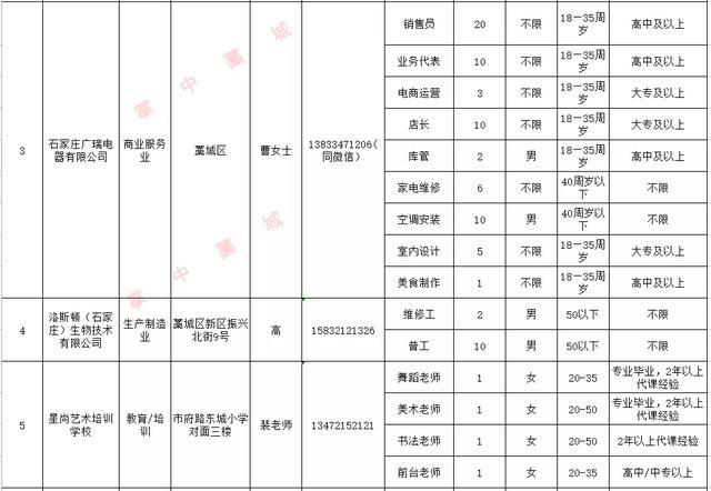 藁城最新职位招聘,藁城最新职位招聘——职场人的新机遇