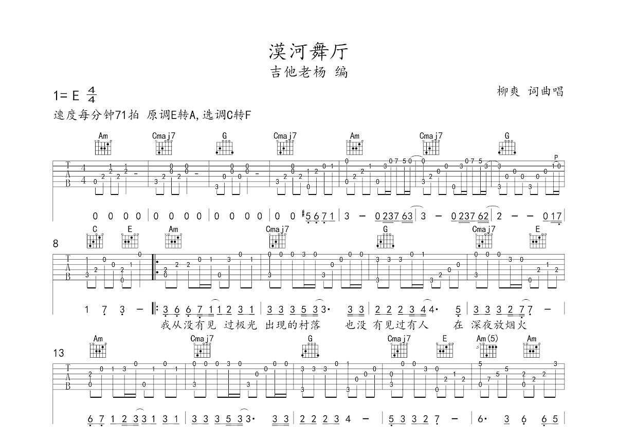 演员吉他谱指弹，音乐艺术的融合与创新实践