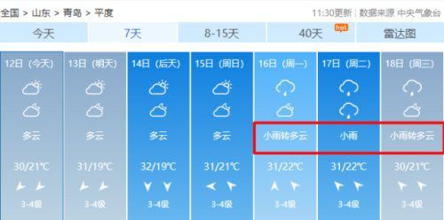 崂山最新天气预报更新发布