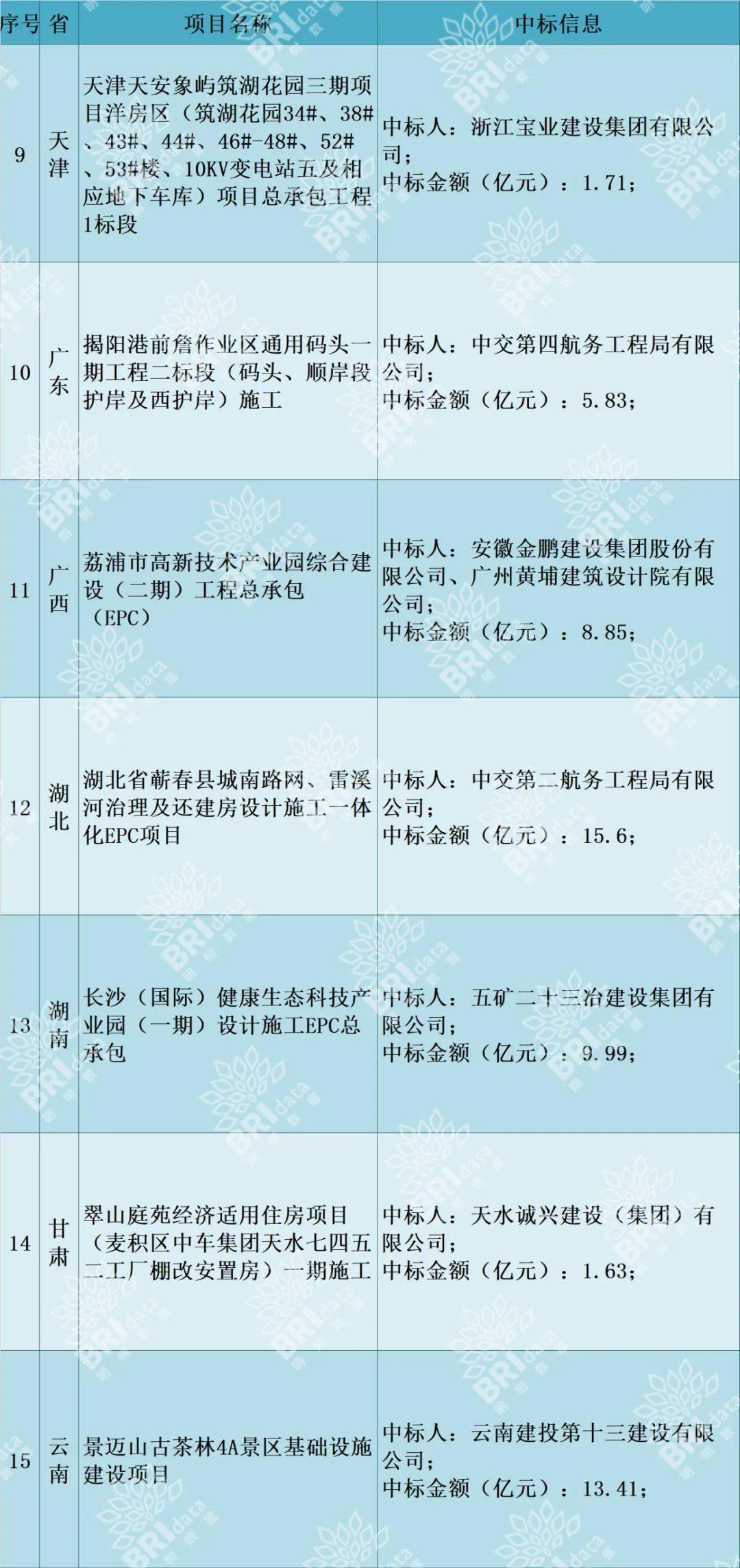 中交二航局最新中标项目参与指南及中标项目概览